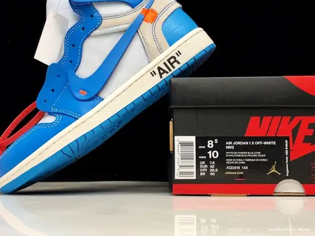 Rep AQ0818-148 UNC Powder Off-White 1 Air Blue Jordan 0525